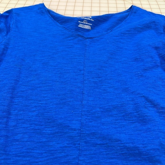 CHICO'S Set of 2 V-Neck 3/4 SLV Cotton Black and Bright Blue Pullover Tops SZ XL - Picture 12 of 16